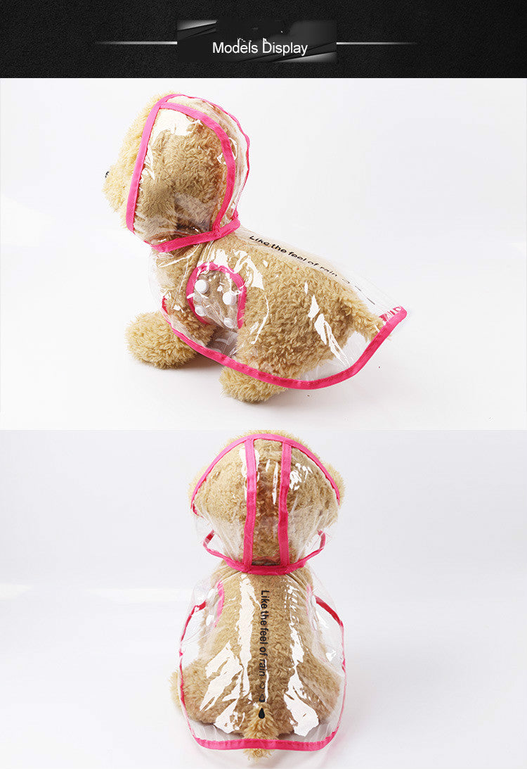 See-Through Pet Waterproof Raincoat