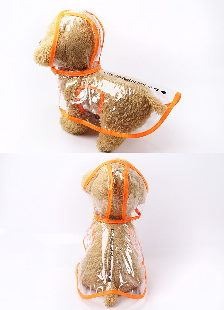 See-Through Pet Waterproof Raincoat