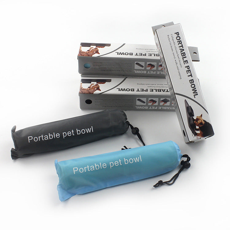 Silicone 2-in-1 Foldable  Pet Bowl