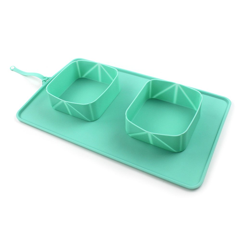 Silicone 2-in-1 Foldable  Pet Bowl