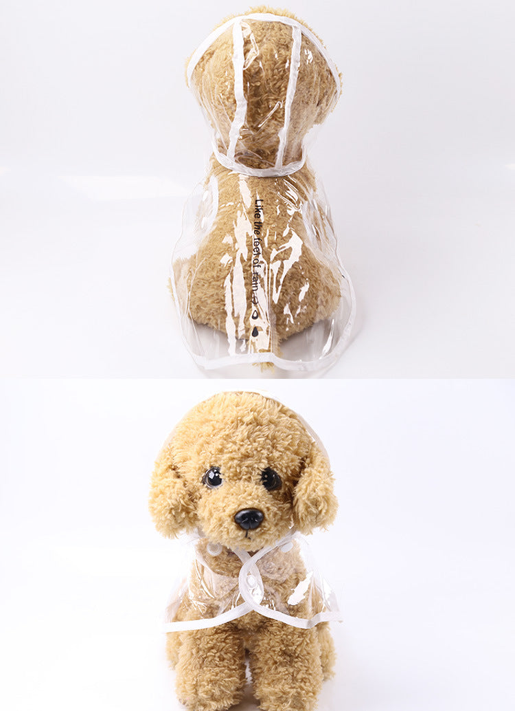 See-Through Pet Waterproof Raincoat