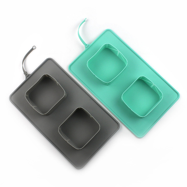 Silicone 2-in-1 Foldable  Pet Bowl