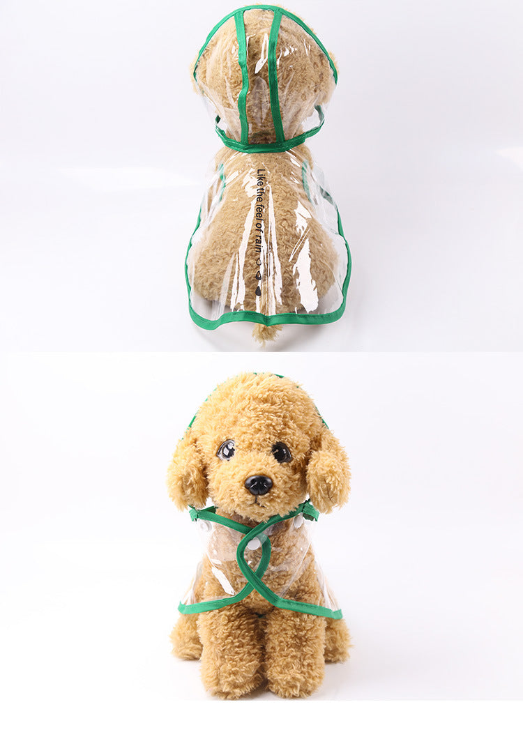 See-Through Pet Waterproof Raincoat