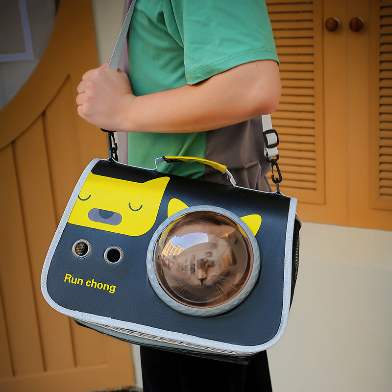 Pet Travel Bag – Luxury Capsule Carrier - Great For Outdoor Excursions