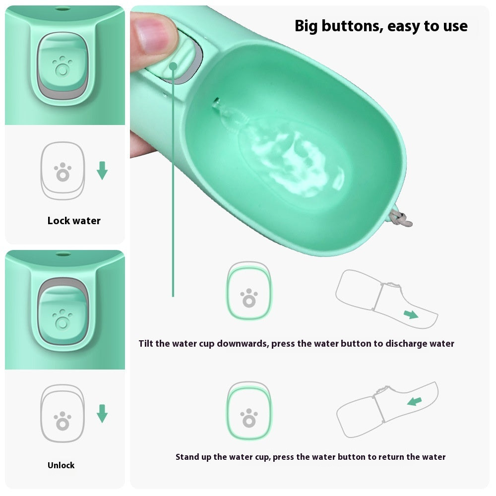 Portable Dog & Cat Outdoor Water Bottle Cup