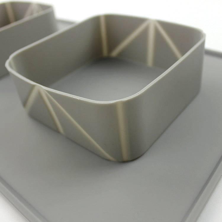 Silicone 2-in-1 Foldable  Pet Bowl
