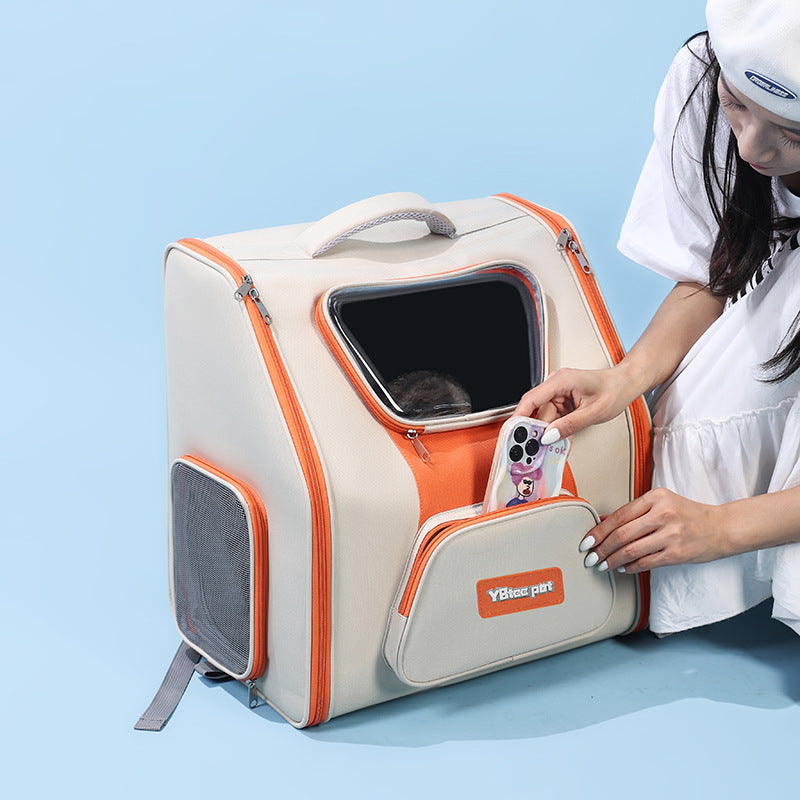 Panoramic Pet Trolley Carrier – Travel in Comfort