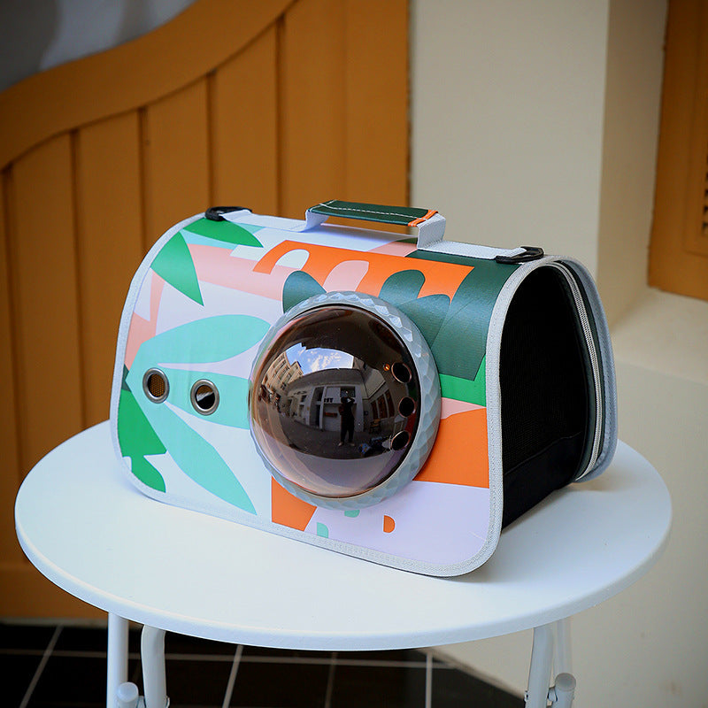 Pet Travel Bag – Luxury Capsule Carrier - Great For Outdoor Excursions