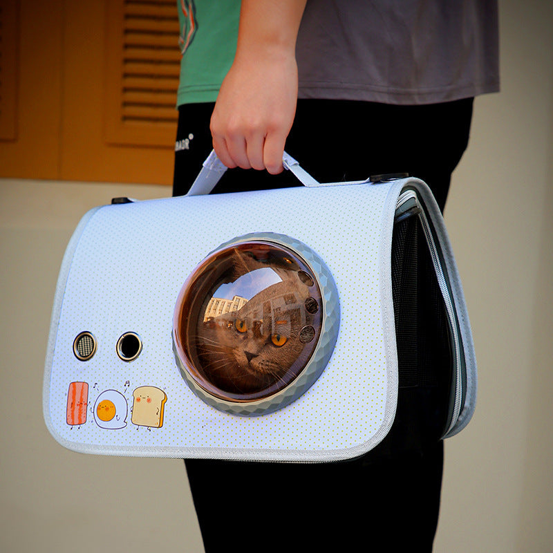 Pet Travel Bag – Luxury Capsule Carrier - Great For Outdoor Excursions
