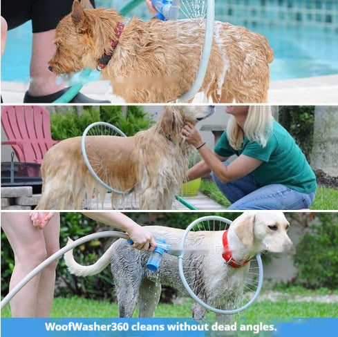 360 pet bathing shower tool - Great for dirty, fluffy, friends